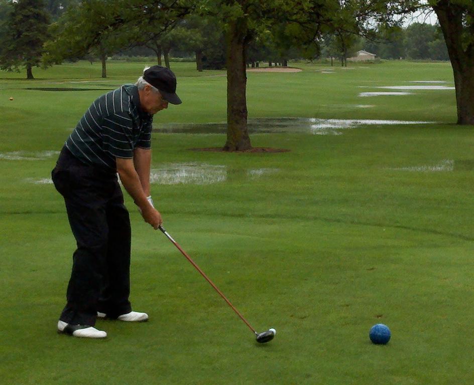  Rod Wright rotates through nicely on his tee shot on #16.&nbsp; Rod was forced to withdraw from this year's tournament due to a bad knee.&nbsp; We wish him well for his surgery and rehab.&nbsp; He'll be ready for next season